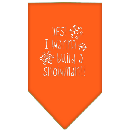 Yes! I want to build a Snowman Rhinestone Bandana Orange Small
